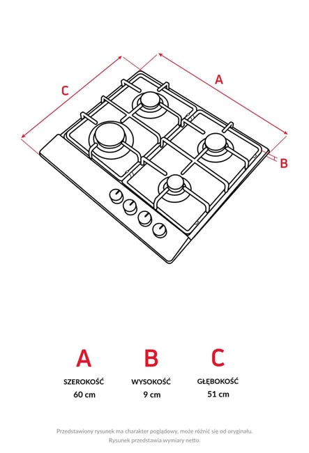 Płyta gazowa PG64113SR Amica