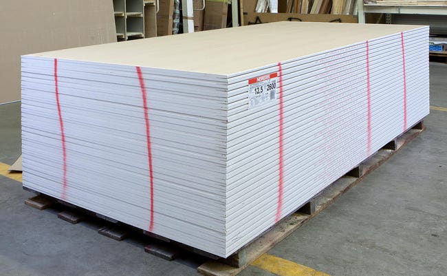 Płyta gipsowa ognioochronna GKF TYP DF 2600 x 1200 x 12.5 mm Norgips