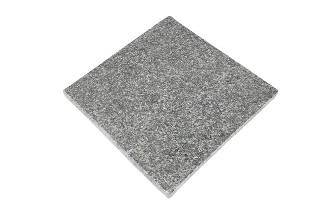 Płyta granitowa ciemnoszara płomieniowana 30x30x2 cm Cyganek