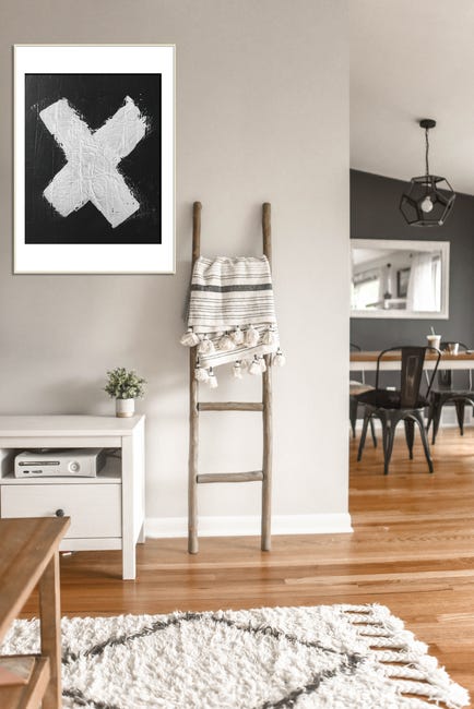 Ramka na zdjęcia Accent 70 x 100 cm złota mat aluminiowa