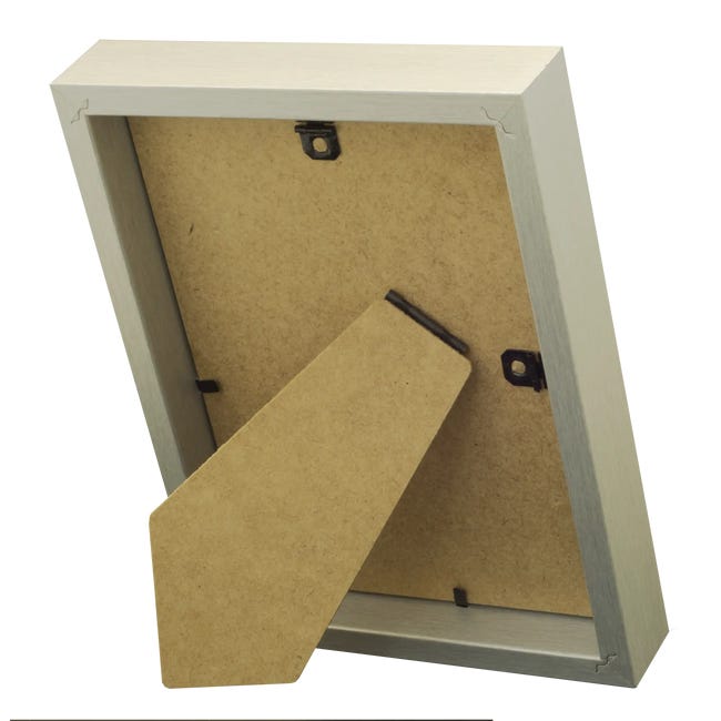 Ramka na zdjęcia Milo 13 x 18 cm srebrna MDF Inspire