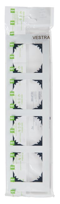 Ramka poczwórna Biały VESTRA ELEKTRO-PLAST