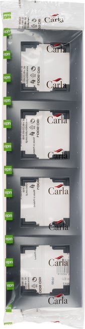 Ramka poczwórna CARLA Grafitowy ELEKTRO-PLAST