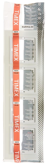 Ramka poczwórna PRESTIGE Białe szkło TIMEX