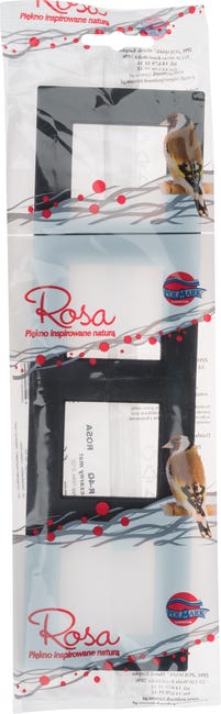 Ramka poczwórna ROSA Czarny POLMARK