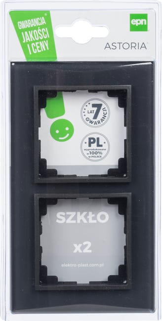 Ramka podwójna ASTORIA antracyt ELEKTRO-PLAST