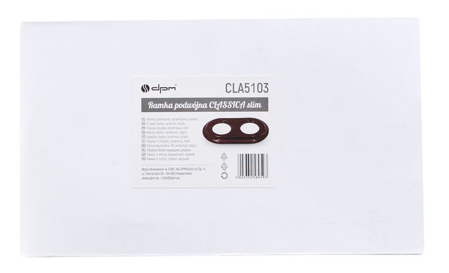 Ramka podwójna CLA5103 czarny DPM