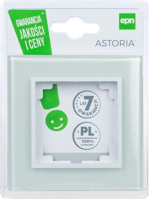 Ramka pojedyncza ASTORIA biały ELEKTRO-PLAST