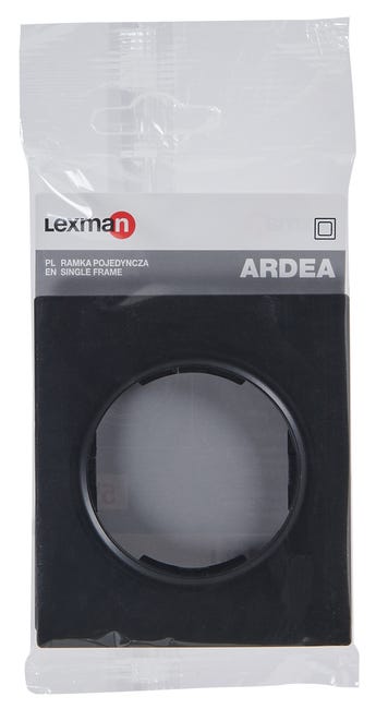 Ramka pojedyncza Ardea czarna Lexman