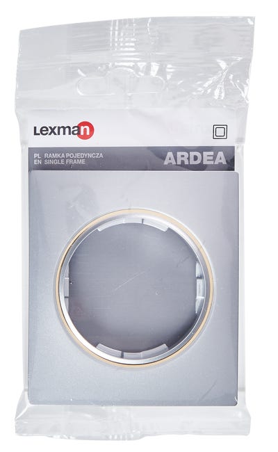 Ramka pojedyncza Ardea srebrno - złoty LEXMAN