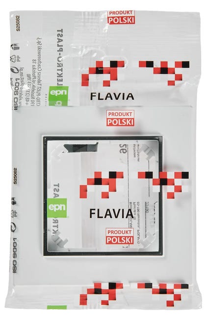 Ramka pojedyncza Biały chrom FLAVIA ELEKTRO-PLAST