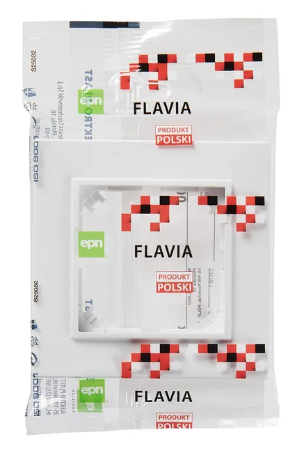 Ramka pojedyncza FLAVIA Biały ELEKTRO-PLAST