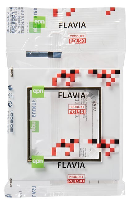 Ramka pojedyńcza Flavia Biały/Złoty ELEKTRO-PLAST