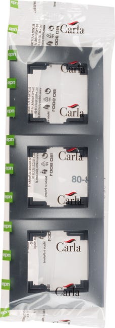 Ramka potrójna CARLA Grafitowy ELEKTRO-PLAST