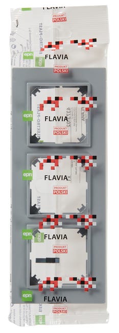 Ramka potrójna FLAVIA Szary mat ELEKTRO-PLAST