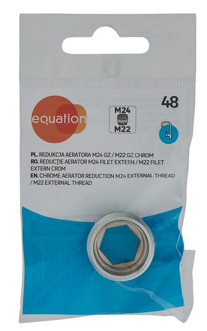 Redukcja perlatora CHROM 24 x 22 mm EQUATION