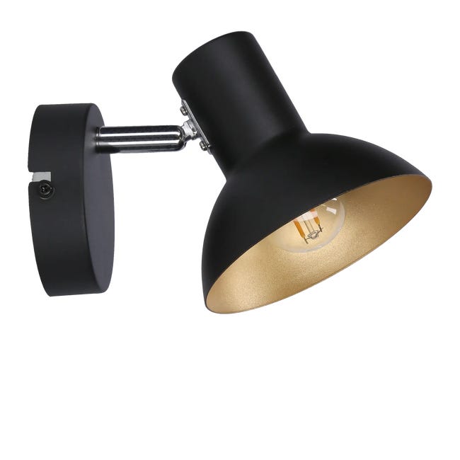 Reflektor Diso czarno-złoty E14 Candellux