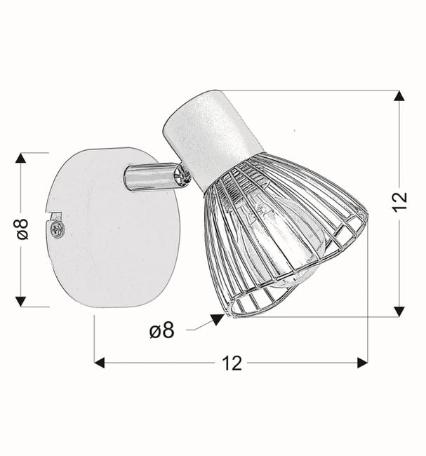 Reflektor Fly czarny E14 Candellux