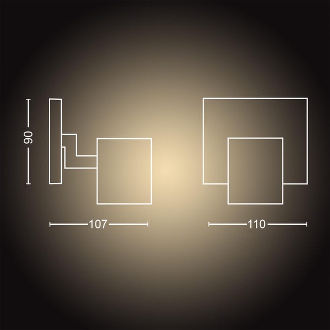 Reflektor Runner czarny GU10 Philips Hue