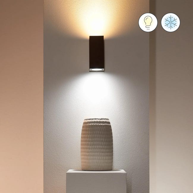 Reflektor Up&Down czarny RGB 2 x GU10 Wiz Smart lighting