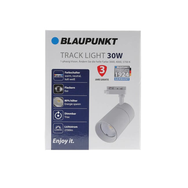 Reflektor Vision biały LED Blaupunkt