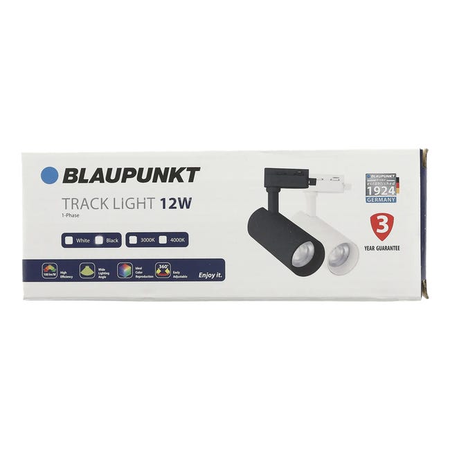 Reflektor szynowy czarny 1200 lm LED Blaupunkt