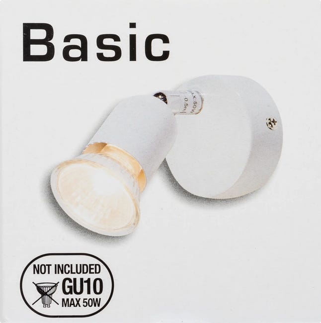 Reflektorek BASIC biały GU10
