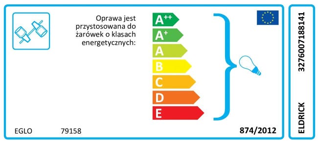 Reflektorek Eldrick czarny E14 Inspire