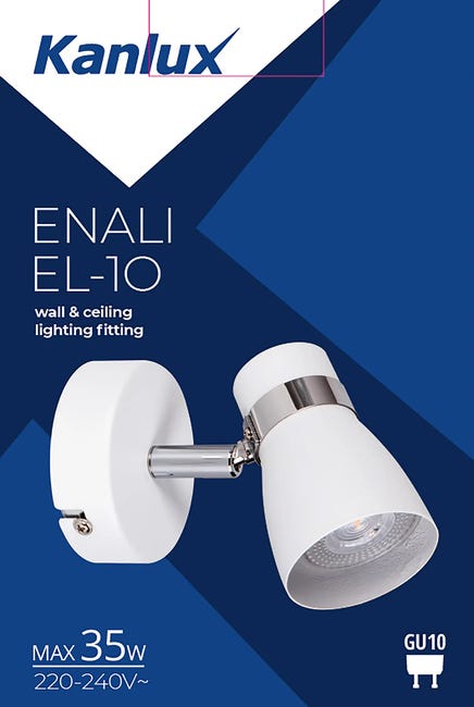 Reflektorek Enali biały GU10 Kanlux