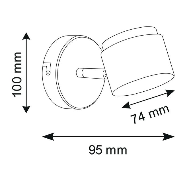 Reflektorek Kubik biały LED Polux