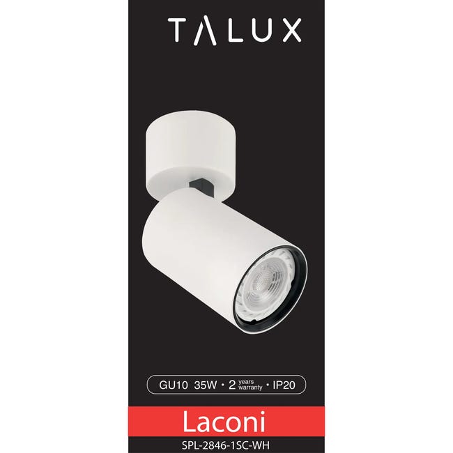 Reflektorek Laconi biały GU10 Italux