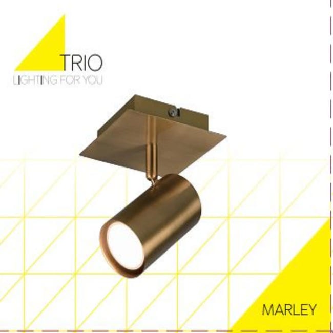 Reflektorek Marley mosiądz GU10 Trio