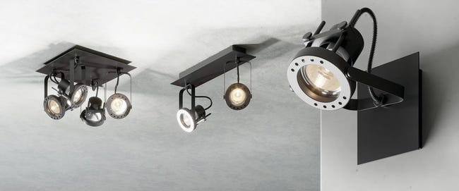 Reflektorek TECHNIC czarny mat GU10 INSPIRE