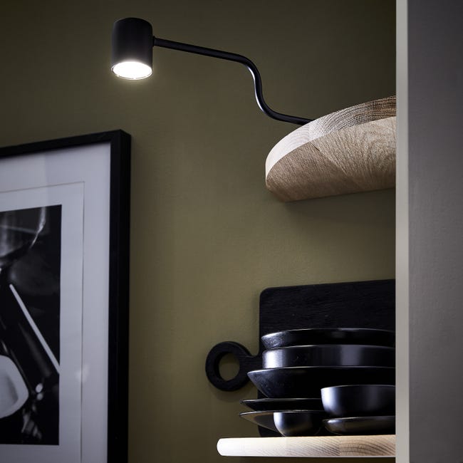 Reflektorek meblowy Hubi czarny LED Inspire