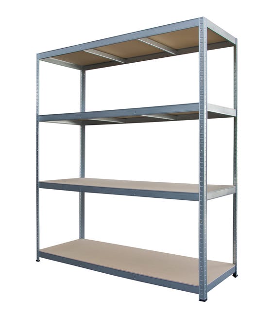 Regał metalowy 250 kg 180 x 160 x 60 cm 4P Metalkas