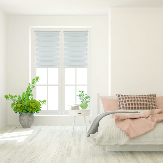 Roleta dzień noc Blackout 52 x 150 cm biała