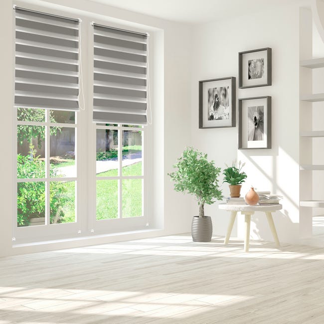 Roleta dzień noc Blackout 52 x 150 cm szara