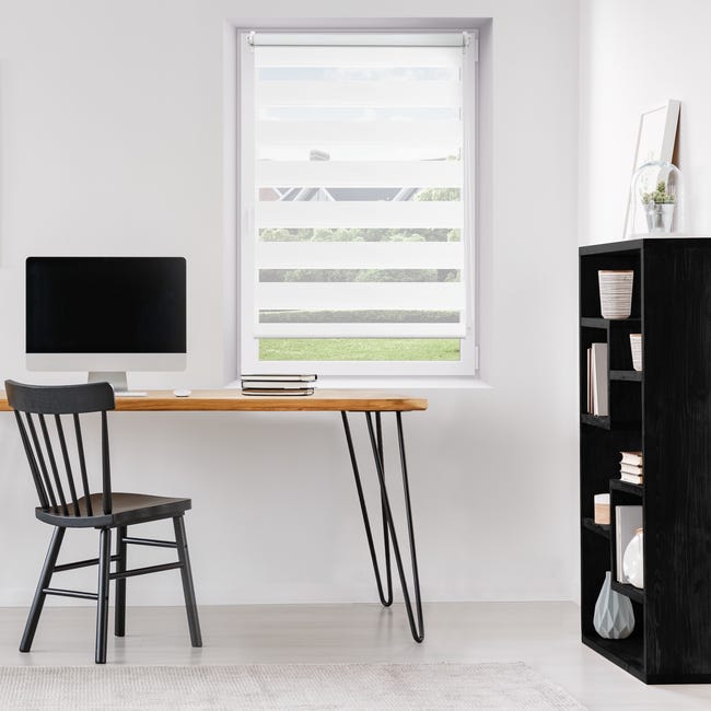 Roleta dzień noc Juno 51 x 140 cm biała