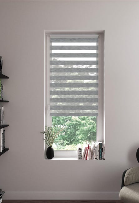 Roleta dzień noc Moscou 57 x 160 cm szara Inspire