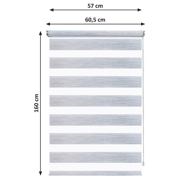 Roleta dzień noc Moscou 57 x 160 cm szara Inspire