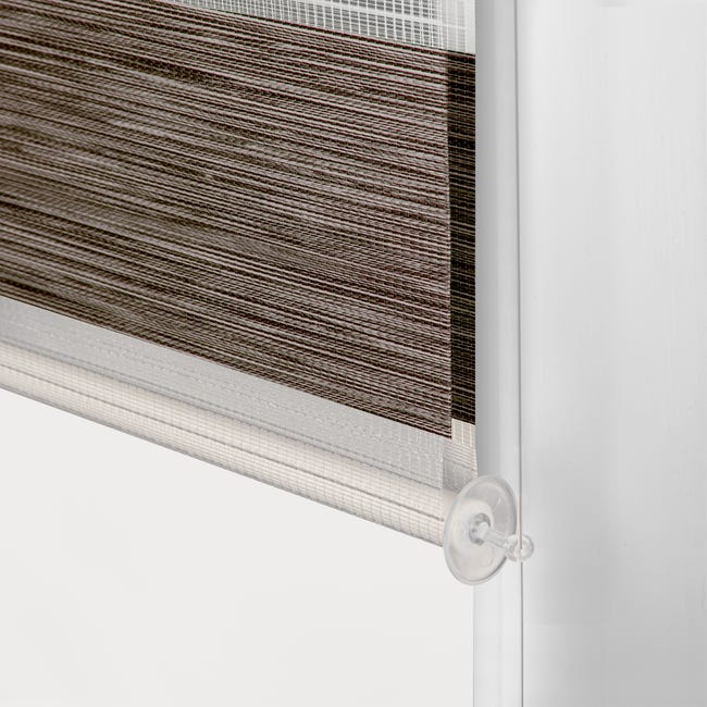 Roleta dzień noc Naturale Click 38.5 x 140 cm brązowa