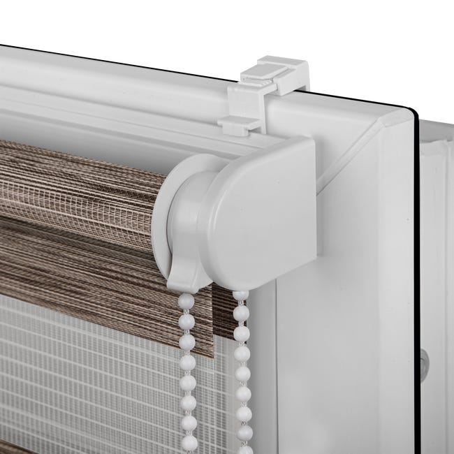 Roleta dzień noc Naturale Click 38.5 x 140 cm brązowa