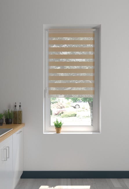 Roleta dzień noc Peter 43 x 160 cm miedziana z systemem click Inspire