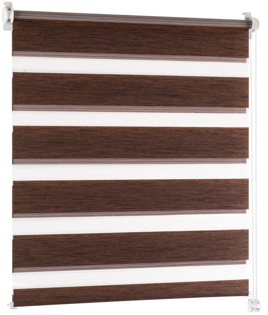 Roleta dzień noc Premium Vera 43 x 140 cm brązowa