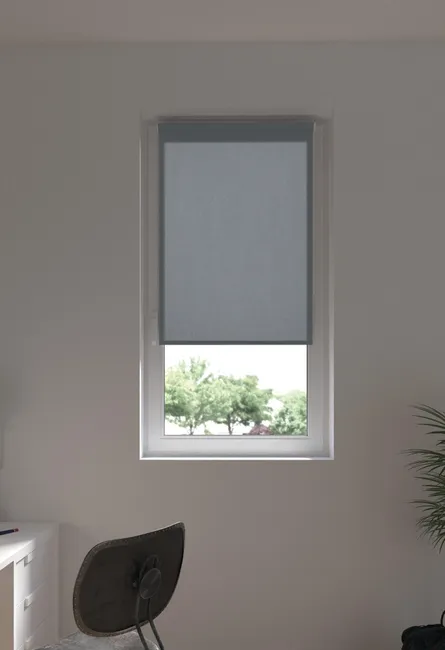 Roleta okienna Albery ciemnoszara 90 x 160 cm Inspire