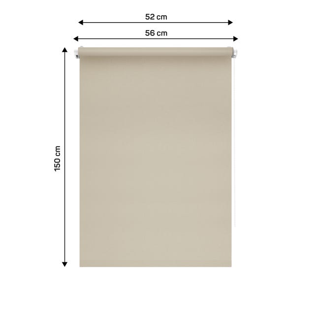 Roleta okienna Roma 52 x 150 cm beżowa