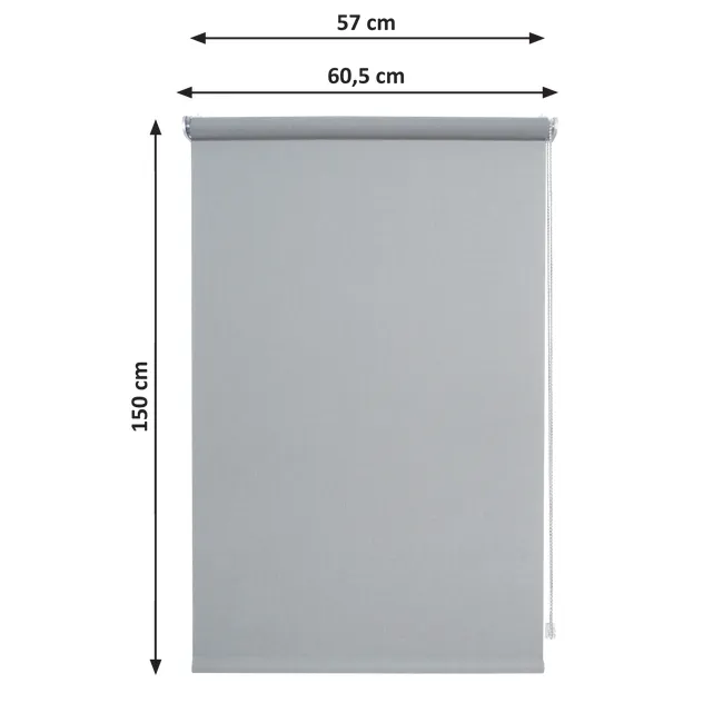 Roleta okienna Sydney szara 57 x 150 cm Inspire