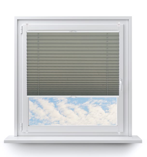 Roleta plisowana 72.5 x 150 cm ciemnoszara Inspire