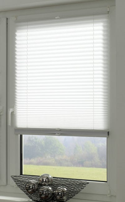 Roleta plisowana Duo 42.5 x 150 cm biała