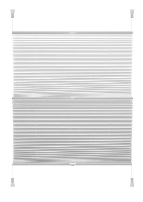 Roleta plisowana Duo 42.5 x 150 cm biała